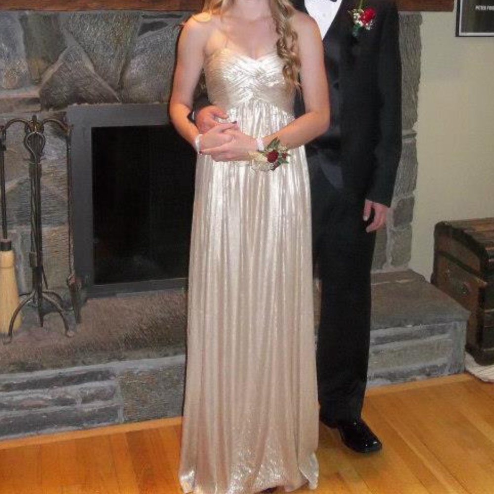 Gold Sequin Prom Dress